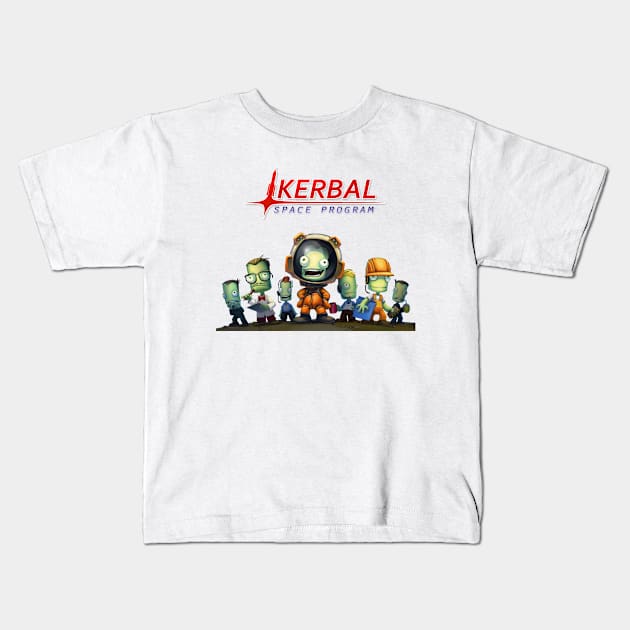 Kerbal Space Program Ksp Team. Kids T-Shirt by Tracy Daum